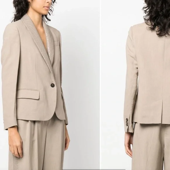 Brunello Cucinelli Sequin Lapel Blazer - Picture 4 of 7